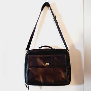 RARE Coach Bag Large soft leather brief case unisex crossbody Back To School